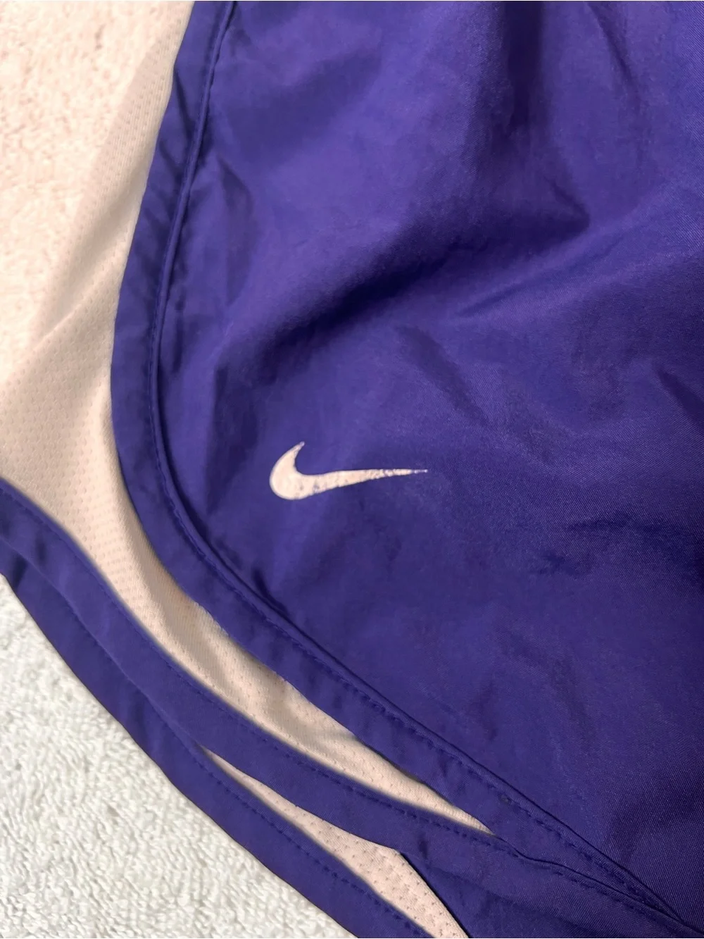 Nike Women’s Purple Athletic Running Shorts with White ACCENT SIZE SMALL